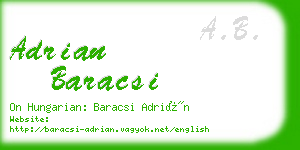 adrian baracsi business card